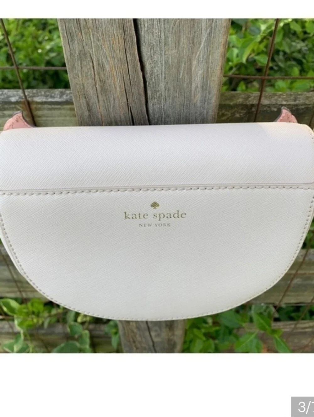Kate Spade Chic Owl Crossbody Bag - Pink, Gray & White EUC